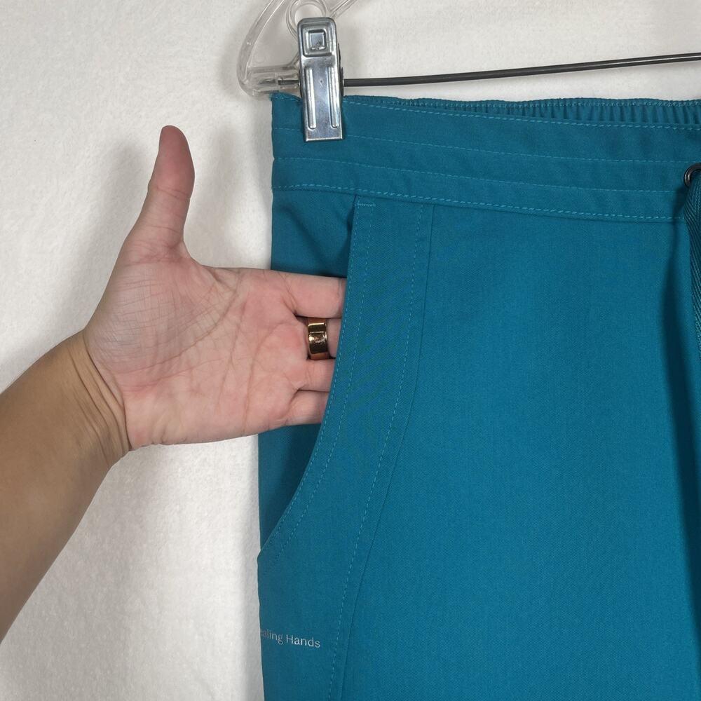 NWOT Purple Label by Healing Hands Teal Taylor Scrub Pants Size Small Charity - Picture 2 of 13